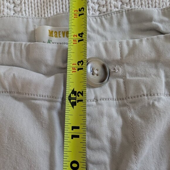 Maeve fun embroidered pant bottom stone/bone ankle pant (20W) - Picture 8 of 16